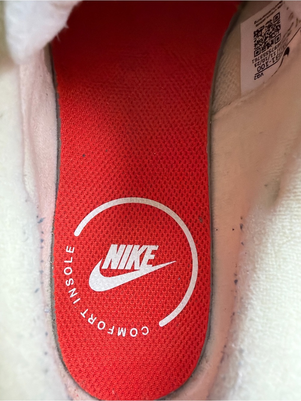 Nike Waffle Debut Sneakers Women’s 7.5 Cream Tan Orange Suede Mesh Running NWOT - Picture 9 of 9